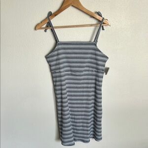 Arizona Jean Company Striped Blue and White Mini Dress